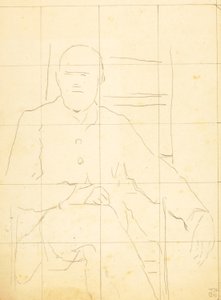 Elderly Man Seated in a Chair by William Page