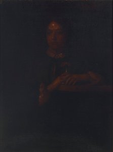 Sarah Leaning on a Bannister by William Page