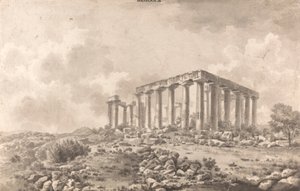 Temple of Jupiter Panhellenios at Aegina by William Pars