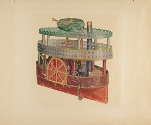 Model of a Side-Wheeler by William Pollman