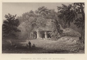 Entrance to the Cave of Elephanta by William Purser
