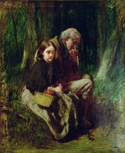 Little Nell and Her Grandfather in the Wood