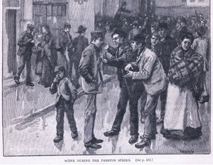 Scene During the Preston Strike by William Rainey