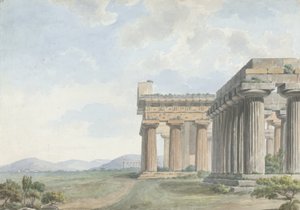 Views in the Levant: Temple Ruins at Paestum, c.1785