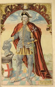 Sir Thomas Docwra, from Honor Military, and Civill, William Segar, pub. Robert Barker, London, 1602