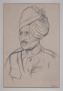 Indian Cavalry Man by William Rothenstein