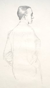 Max Beerbohm, 1898 by William Rothenstein