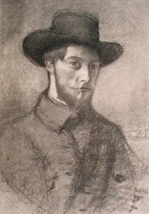 Portrait of Augustus John by William Rothenstein