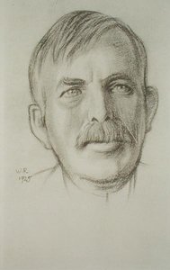 Portrait of Sir Ernest Rutherford (1871-1937) by William Rothenstein