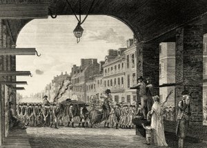 The funeral procession of George Washington along High Street in Philadelphia