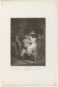 Prince Hal and Poins Surprise Falstaff with Doll Tearsheet by William Satchwell Leney