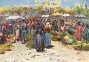 The Vegetable Market, Nice, Looking South