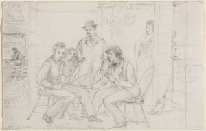 Catching a Tune, probably 1867 by William Sidney Mount