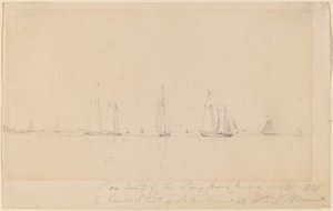 On Board of the Stony Brook Packet by William Sidney Mount