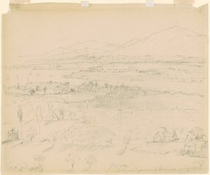Valley with River and Mountains