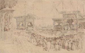 The Blessing of the Suez Canal, November 16, 1869 by William Simpson