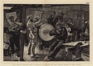 The Arctic Expedition, a Musical Evening on the Lower Deck of the Alert