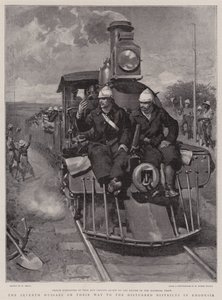 The Seventh Hussars on Their Way to the Disturbed District in Rhodesia by William Small