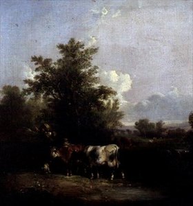 Landscape with Cattle by William Snr. Shayer