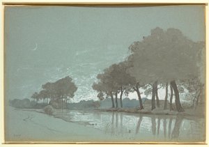 Canal Scene Near Bruges, Belgium, 1875–80 by William Stanley Haseltine