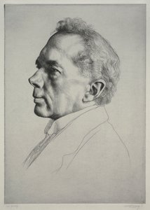 Campbell Dodgson, Profile to the Left by William Strang