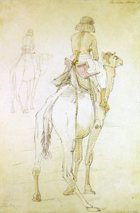 Study of a man on a camel