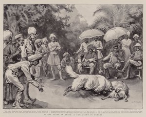 Native Sport in India, a Ram Fight in Bengal by William T. Maud