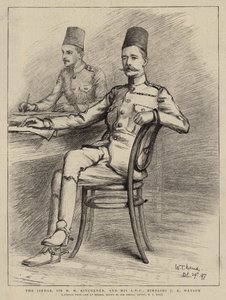 The Sirdar, Sir H H Kitchener, and his ADC, Bimbashi J K Watson by William T. Maud