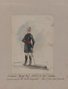 Bimbashi Yusuf Bey A.D.C. to Genl. Beatson commanding the Bashi Bazouks. Late C. Fox. Grenr Guards by William Thomas Markham