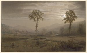 Moonlight on Mount Lafayette, New Hampshire by William Trost Richards