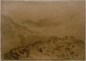 A Rocky Pass between Mountains (Glen Croe, with Slopes of Ben Arthur: Ben an Lochain) by Joseph Mallord William Turner