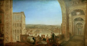 Rome, from the Vatican. Raphael accompanied by La Fornari by Joseph Mallord William Turner