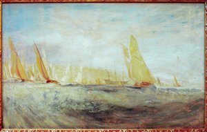 Sketch for East Cowes Castle: The Regatta Beating to Windward