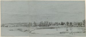 Extensive Landscape with a Pond by William Turner of Oxford