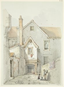 Old House Formerly Standing Near Bristol Cathedral