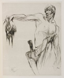 Herodias: Page 53, The head entered and mannaeus held it by the hair, at arm