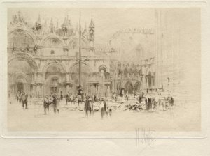 The Piazza San Marco (Venice Set, No. 2) by William Walcot