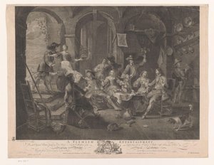Interior with Smoking and Drinking Company by William Walker