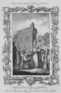 Paulinus baptising Edwin, the first Christian King of Northumberland, at York