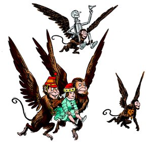 The Wonderful Wizard of Oz - drawing for one of the first editions of Frank Baum
