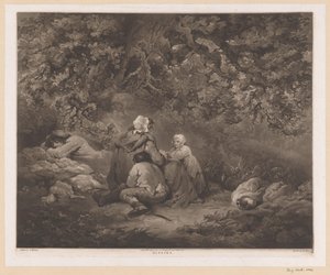 Resting Family in a Forest by William Ward