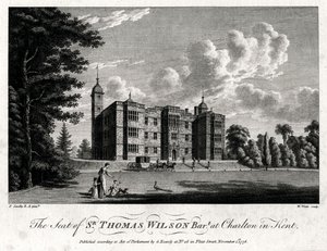 The Seat of Sir Thomas Wilson Bart at Charlton in Kent