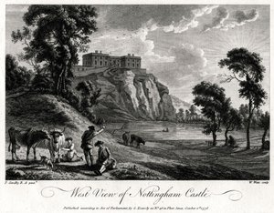 West View of Nottingham Castle, Nottinghamshire