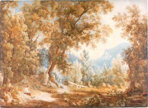 Landscape with Figures, about 1807-1820