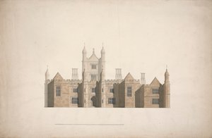 Elevation of a Proposed Design for Cambridge Colleges by William Wilkins