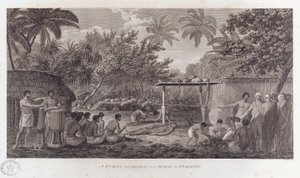 Human Sacrifice on Tahiti in the South Pacific