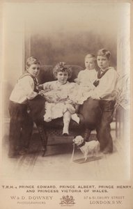 Prince Edward, Prince Albert, Prince Henry and Princess Victoria of Wales by William and Daniel Downey