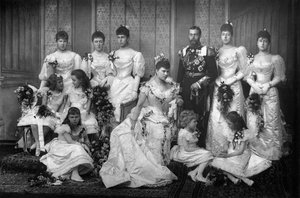 The Duke and Duchess of York and Bridesmaids, 1893