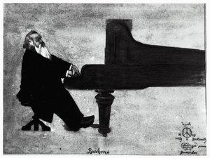 The German composer Johannes Brahms by Willy von Beckerath