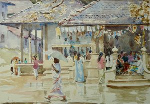 Temple Visit Between the Showers
